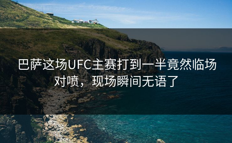 巴萨这场UFC主赛打到一半竟然临场对喷，现场瞬间无语了