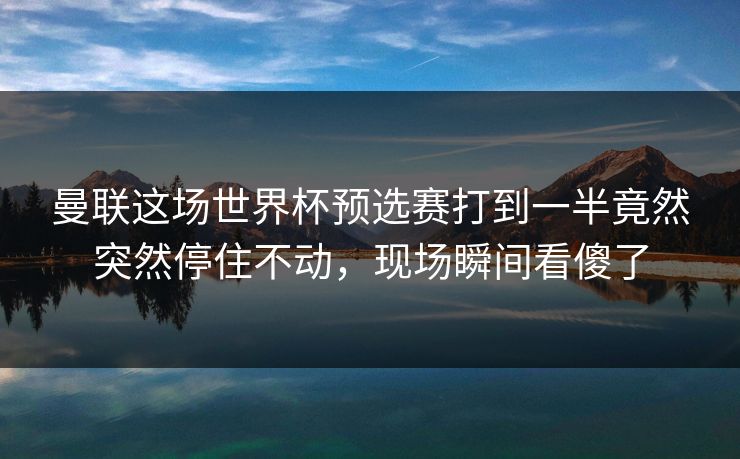 曼联这场世界杯预选赛打到一半竟然突然停住不动，现场瞬间看傻了